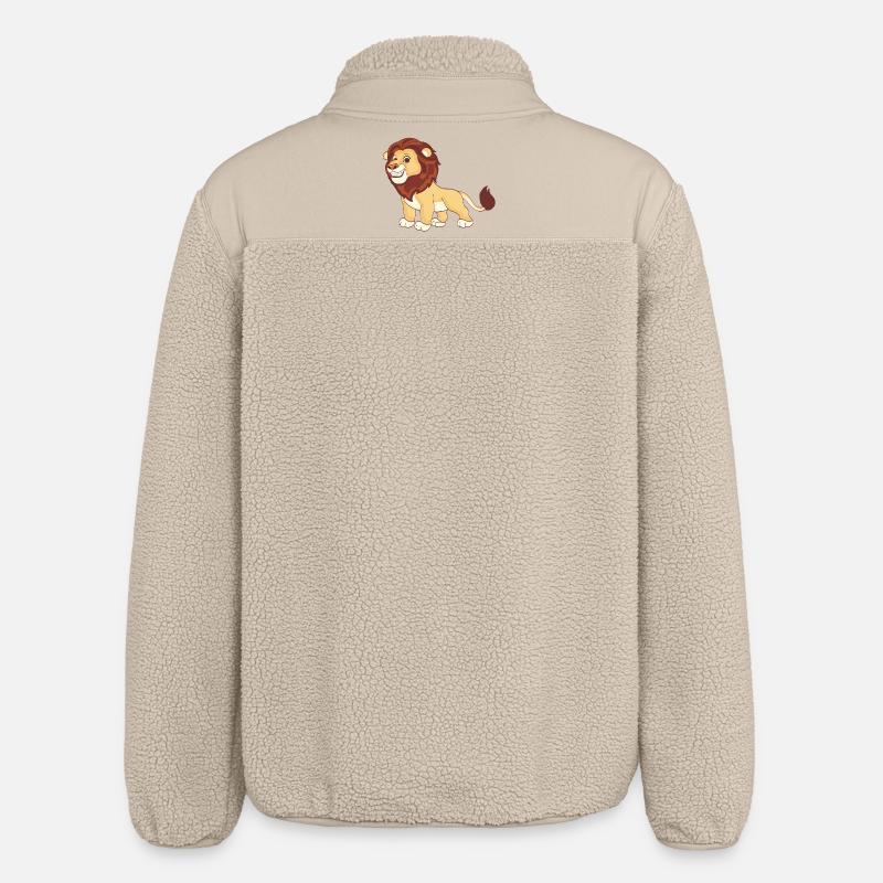 Ein prächtiger Löwe - Relaxed Fit Unisex Sherpajacke von Stanley/Stella - Beige