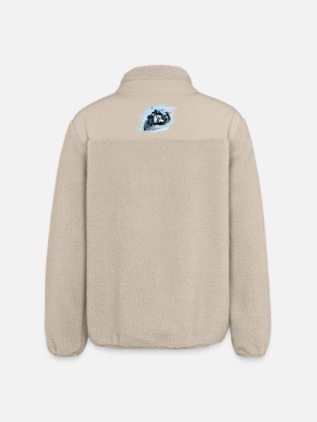 125 Zschopau GDR Motorcycle - Relaxed Fit Unisex Sherpa Jacket by Stanley/Stella - beige