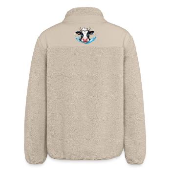 Douce éclaboussure de vache - Veste sherpa unisexe coupe décontractée Stanley/Stella - beige - Dos