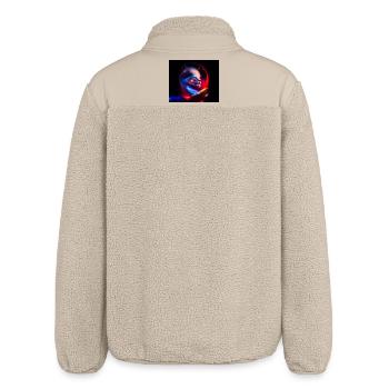 Lion Univers - Relaxed Fit Unisex Sherpa Jacket by Stanley/Stella - beige - Back