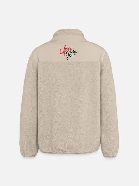 Aufsteiger 2026 Aufstieg - Relaxed Fit Unisex Sherpajacke von Stanley/Stella - Beige