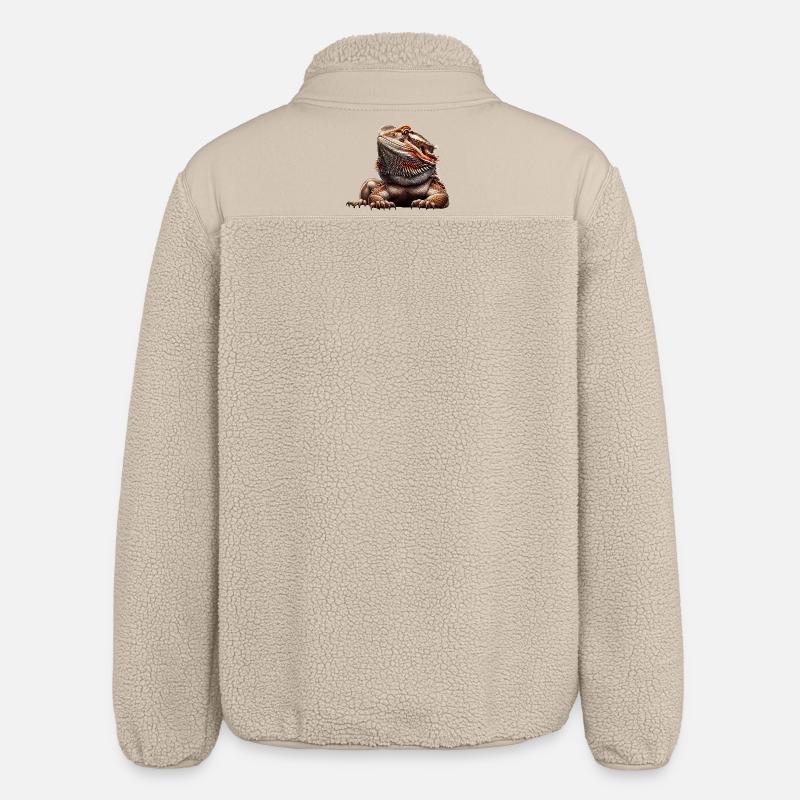 Dragon barbu - Veste sherpa unisexe coupe décontractée Stanley/Stella - beige