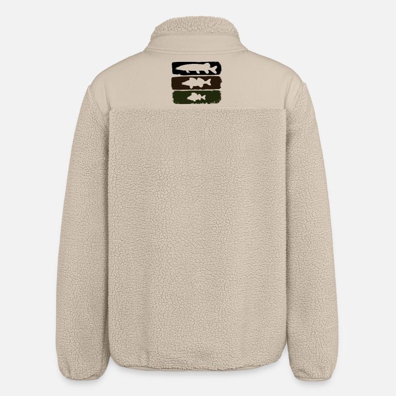 Pike Zander Perch - Relaxed Fit Unisex Sherpa Jacket by Stanley/Stella - beige