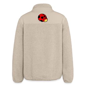 Young ladybug - Relaxed Fit Unisex Sherpa Jacket by Stanley/Stella - beige - Back