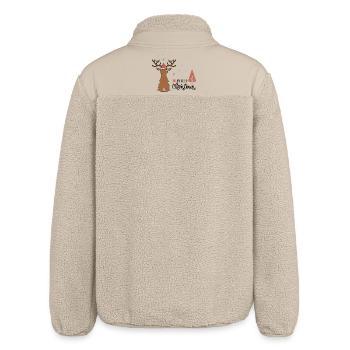 Weihnachten - Relaxed Fit Unisex Sherpajacke von Stanley/Stella - Beige - Hinten
