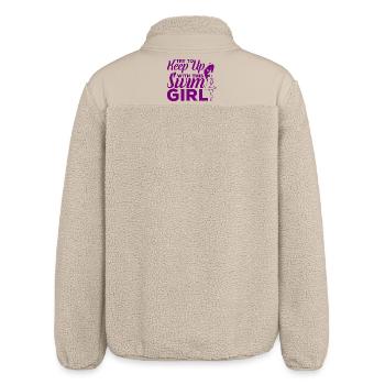 Girls Swimmers - Relaxed Fit Unisex Sherpa Jacket by Stanley/Stella - beige - Back