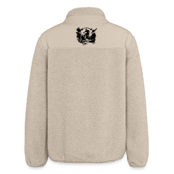 Mountain biking - Relaxed Fit Unisex Sherpa Jacket by Stanley/Stella - beige - Back