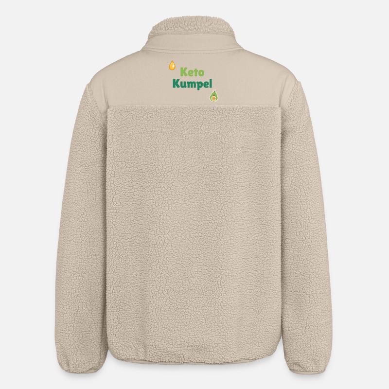 Keto Buddy - Veste sherpa unisexe coupe décontractée Stanley/Stella - beige
