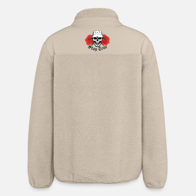 Reste True Skull - Veste sherpa unisexe coupe décontractée Stanley/Stella - beige