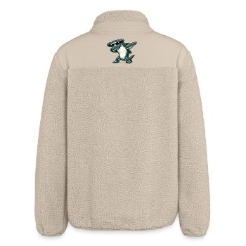 Dabbing hammerhead shark - Relaxed Fit Unisex Sherpa Jacket by Stanley/Stella - beige - Back
