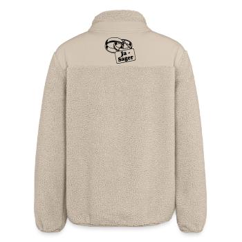 Junggesellenabschied, JGA Bräutigam - Ja Sager(25) - Relaxed Fit Unisex Sherpajacke von Stanley/Stella - Beige - Hinten
