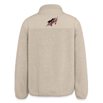 Panther, Tribal, Tattoo - Relaxed Fit Unisex Sherpa Jacket by Stanley/Stella - beige - Back