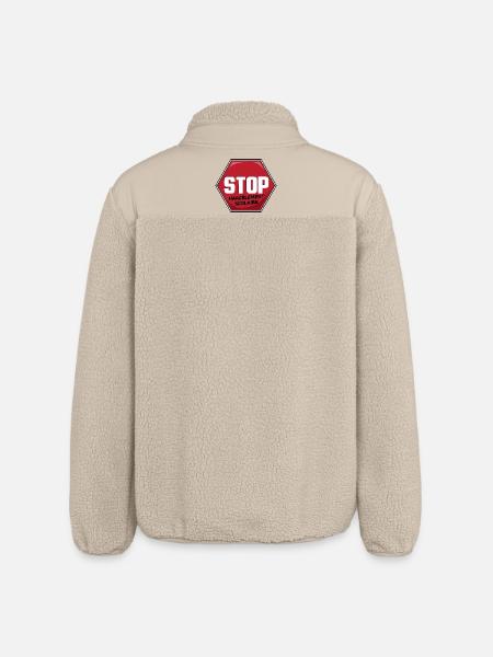 Stop Harcèlement Scolaire - Veste sherpa unisexe coupe décontractée Stanley/Stella - beige