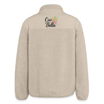 Ciao Bella - Relaxed Fit Unisex Sherpa Jacket by Stanley/Stella - beige - Back
