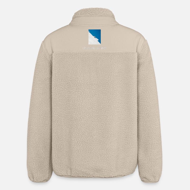 Chasing Winter - Relaxed Fit Unisex Sherpa Jacket by Stanley/Stella - beige