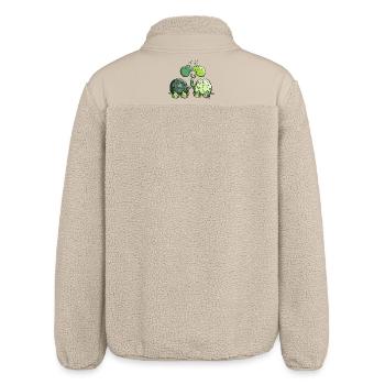 Süße Schildkröten - Schildkröte - Relaxed Fit Unisex Sherpajacke von Stanley/Stella - Beige - Hinten