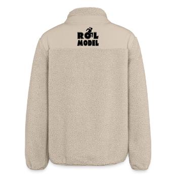 Every wheelchair user is a role model * - Relaxed Fit Unisex Sherpa Jacket by Stanley/Stella - beige - Back