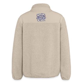 GAMING: WHERE SLEEP IS OPTIONAL - Relaxed Fit Unisex Sherpa Jacket by Stanley/Stella - beige - Back