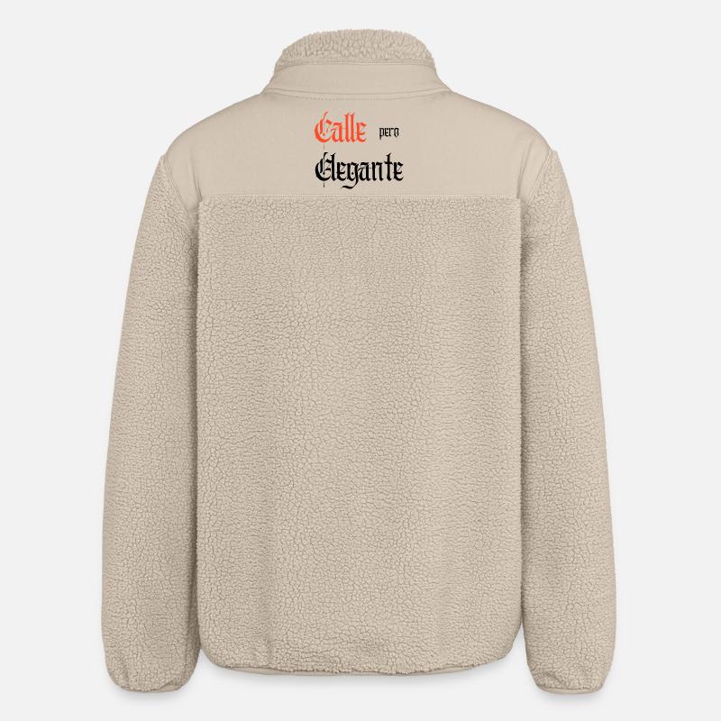 Calle Pero Elegante - Relaxed Fit Unisex Sherpajacke von Stanley/Stella - Beige