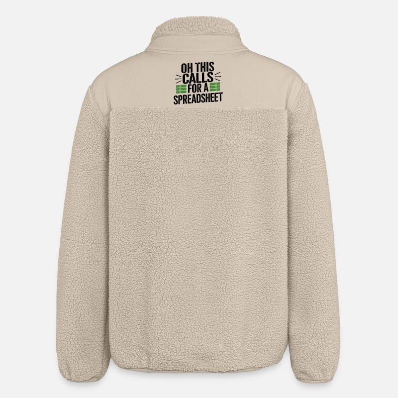 Oh Das Braucht Eine Tabelle - Relaxed Fit Unisex Sherpajacke von Stanley/Stella - Beige