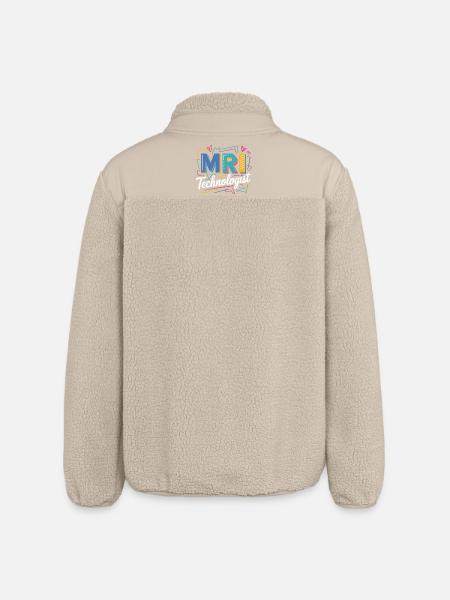 MRI Technologist Farbexplosion - Relaxed Fit Unisex Sherpajacke von Stanley/Stella - Beige