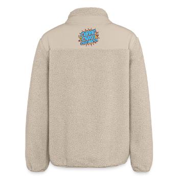 Oncology Nurse Chemo Chaos Nursing Infusion Nurse - Relaxed Fit Unisex Sherpa Jacket by Stanley/Stella - beige - Back