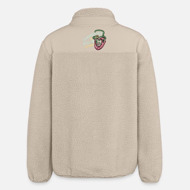 T-shirt du parti d’Irlande La Saint-Patrick - Veste sherpa unisexe coupe décontractée Stanley/Stella - beige