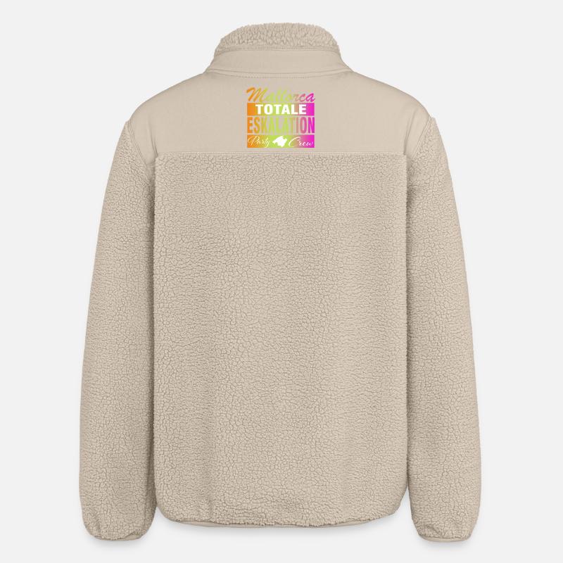 Mallorca, Eskalation - Relaxed Fit Unisex Sherpajacke von Stanley/Stella - Beige