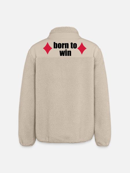 poker - Relaxed Fit Unisex Sherpa Jacket by Stanley/Stella - beige