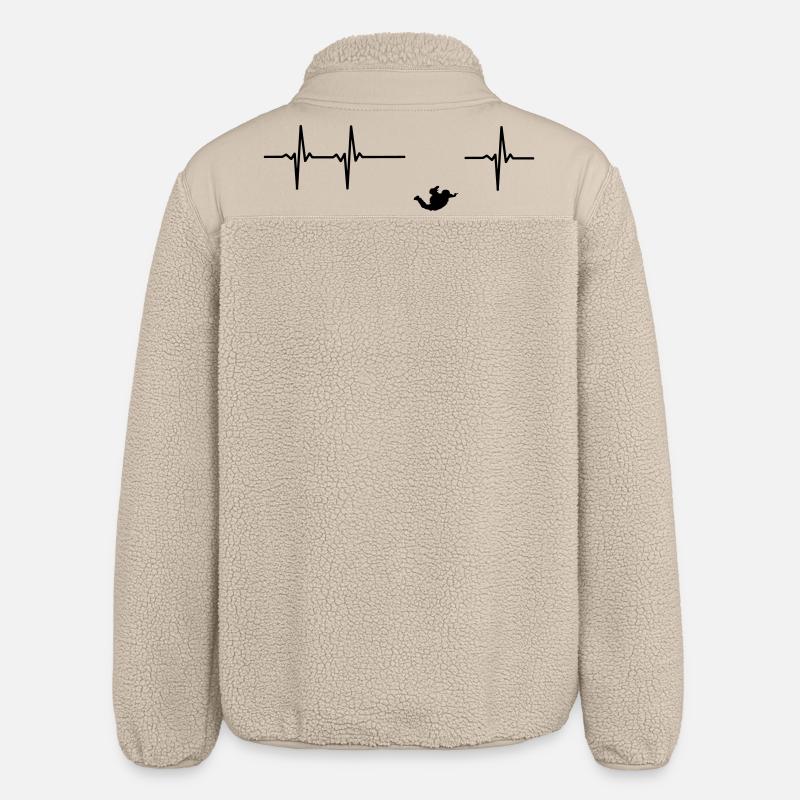 Fallschirmspringer Puls - Relaxed Fit Unisex Sherpajacke von Stanley/Stella - Beige