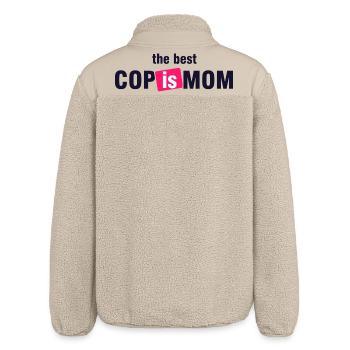 Bestes Cop Is Mom-Shirt - Relaxed Fit Unisex Sherpajacke von Stanley/Stella - Beige - Hinten