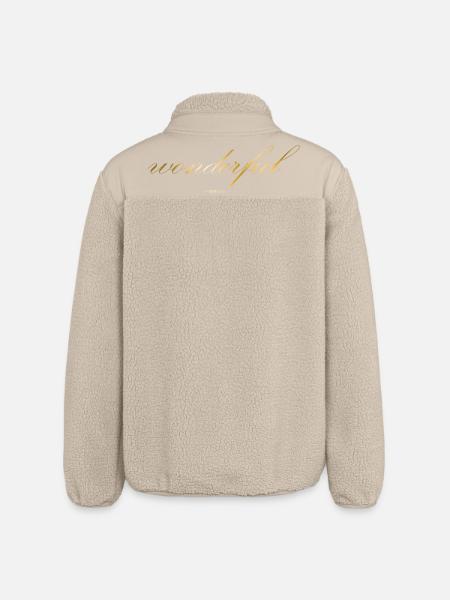 Wonderful - Relaxed Fit Unisex Sherpa Jacket by Stanley/Stella - beige