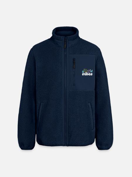 good_vibes - Veste sherpa unisexe coupe décontractée Stanley/Stella - marine