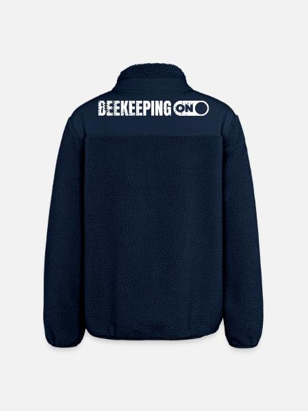 Being a beekeeper - Relaxed Fit Unisex Sherpa Jacket by Stanley/Stella - navy