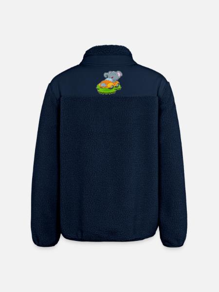 Elefant Auto - Relaxed Fit Unisex Sherpajacke von Stanley/Stella - Navy