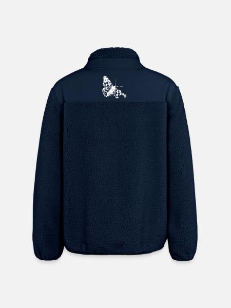La beauté rare du papillon chardon - Veste sherpa unisexe coupe décontractée Stanley/Stella - marine
