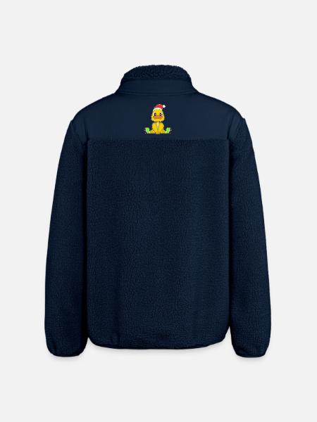 Duck Christmas Inline skating - Relaxed Fit Unisex Sherpa Jacket by Stanley/Stella - navy