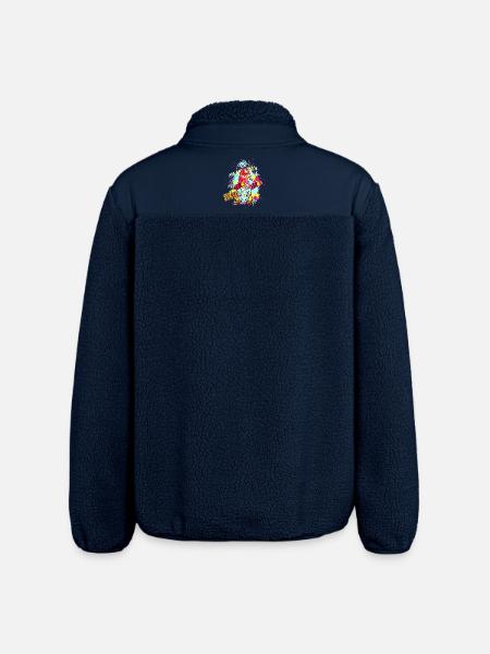 CREATIVE GNOME Dab Graffiti Artist XMas - Relaxed Fit Unisex Sherpa Jacket by Stanley/Stella - navy
