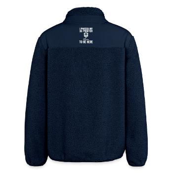 I Paused My 3D Printer – Lustiges Maker Design - Relaxed Fit Unisex Sherpajacke von Stanley/Stella - Navy - Hinten - AI Model Male 185 light (185cm)