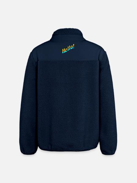 Hello! - Relaxed Fit Unisex Sherpajacke von Stanley/Stella - Navy