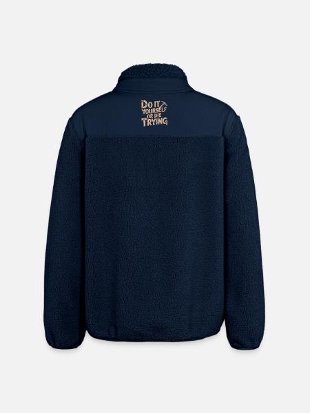 DIY Heimwerker T-Shirt - Relaxed Fit Unisex Sherpa Jacket by Stanley/Stella - navy