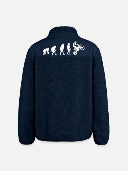 Évolution vers le moto rider - Veste sherpa unisexe coupe décontractée Stanley/Stella - marine