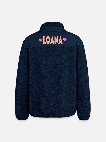 Loana - Relaxed Fit Unisex Sherpa Jacket by Stanley/Stella - navy