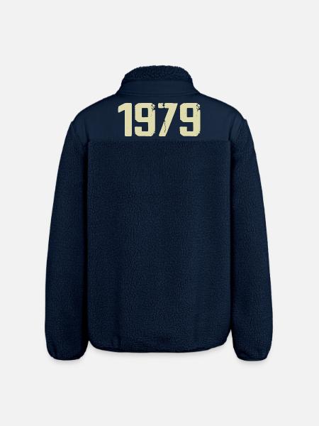 Jubilee 1979 - Relaxed Fit Unisex Sherpa Jacket by Stanley/Stella - navy