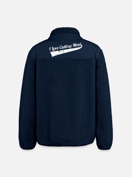 Cutting meat - Relaxed Fit Unisex Sherpa Jacket by Stanley/Stella - navy