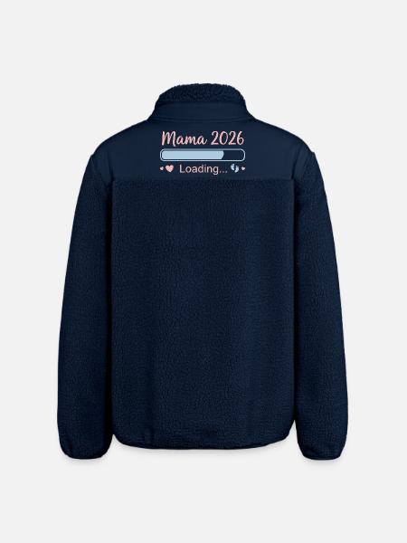Mama 2026 Loading - Relaxed Fit Unisex Sherpajacke von Stanley/Stella - Navy
