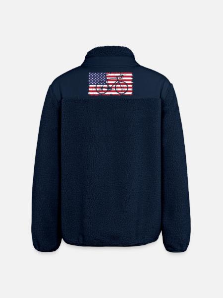 Cycling USA - Veste sherpa unisexe coupe décontractée Stanley/Stella - marine