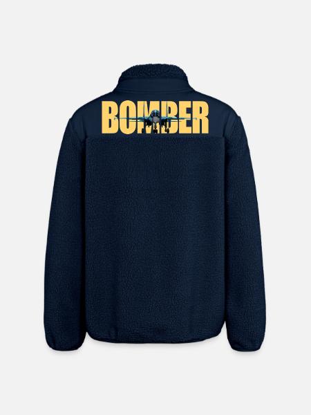 Bomber Su-34 - Relaxed Fit Unisex Sherpa Jacket by Stanley/Stella - navy