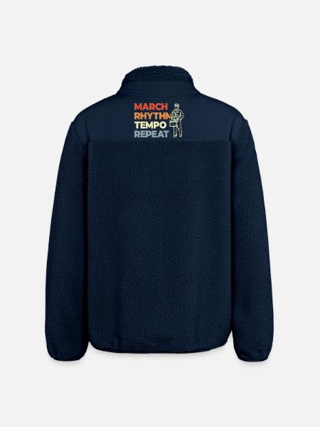 Trommel Spruch - Relaxed Fit Unisex Sherpajacke von Stanley/Stella - Navy