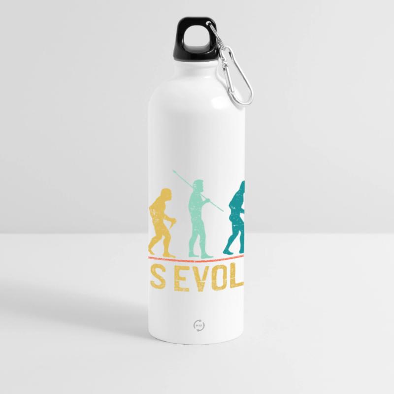 Tennis Evolution Evolution Conception graphique Gourde panoramique avec mousqueton 750 ml